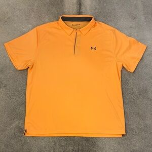 Under Armour Orange Polo Shirt Vibrant Short-Sleeve
